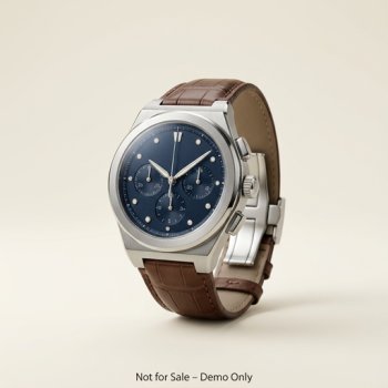 Luxury Stainless-Steel Chronograph Watch